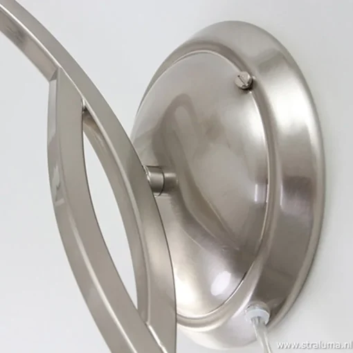 Straluma Wandlamp Capri staal/glas slaapkamer> Bedlampjes|Woonkamerlampen