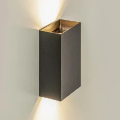 Straluma Wandlamp Eros rechthoek zwart 2xgu10><noscript><img width=
