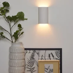 Straluma Wandlamp gips halve koker G9><noscript><img width=