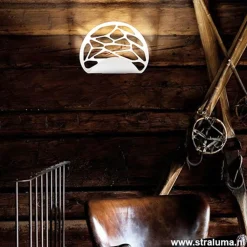 Straluma Wandlamp Kelly wit><noscript><img width=