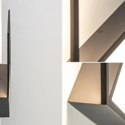 Straluma Wandlamp Kubick XL zwart 3000K><noscript><img width=