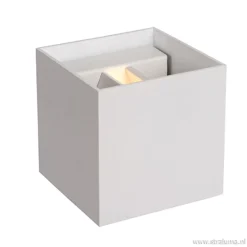 Straluma Wandlamp kubus wit verstelbaar incl. led><noscript><img width=