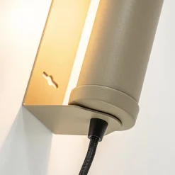 Straluma Wandlamp mat zand E14 met snoer><noscript><img width=