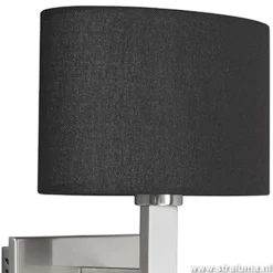 Straluma Wandlamp New Oval kap zwart led><noscript><img width=