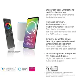 Straluma Wandlamp Q-Mia smart antraciet rgbw><noscript><img width=