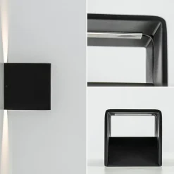 Straluma Wandlamp Stretto kubus zwart><noscript><img width=