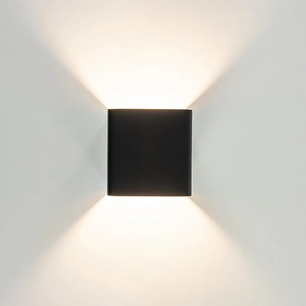 Straluma Wandlamp Stretto kubus zwart/goud> Wandlampen|Halverlichting
