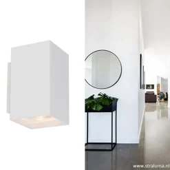 Straluma Wandlamp wit rechthoek up+down gu10><noscript><img width=
