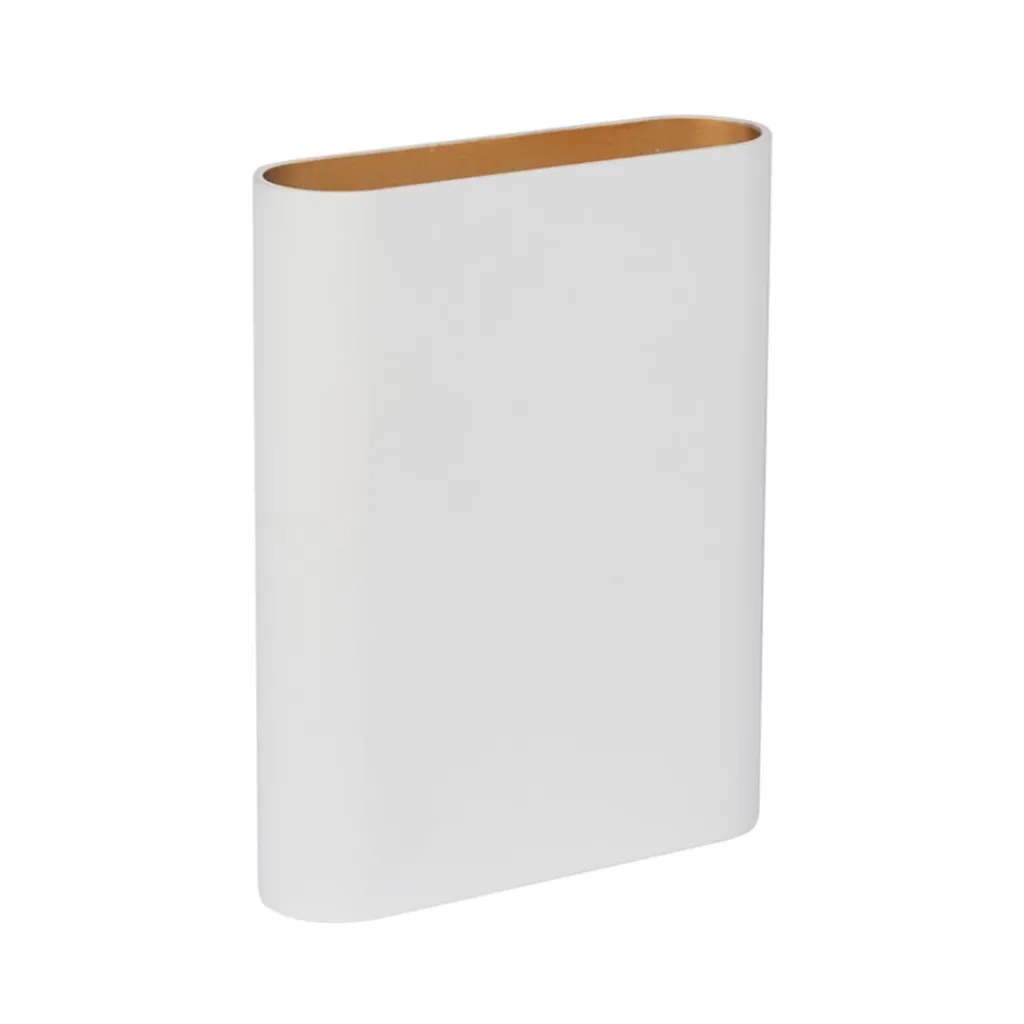 Straluma Wandlamp wit/goud ovaal dimbaar> Wandlampen|Halverlichting