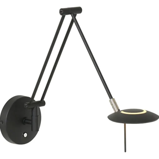 Straluma Wandlamp Zodiac zwart incl. dimmer cct> Wandlampen|Leeslampen