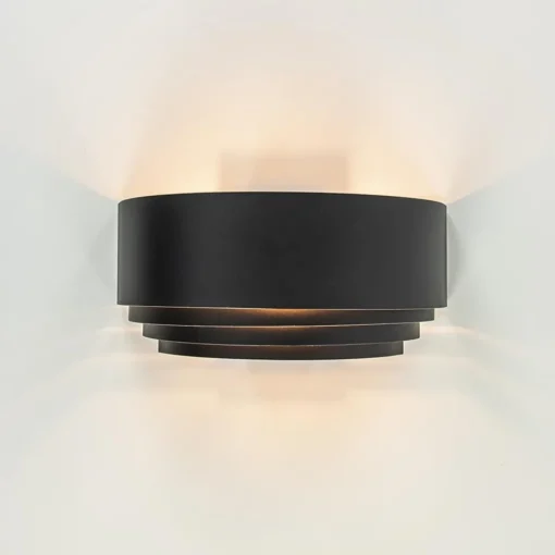 Straluma Wandlamp zwart/goud up+down langwerpig> Woonkamerlampen|Slaapkamerlampen
