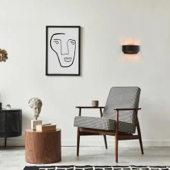 Straluma Wandlamp zwart/goud up+down langwerpig><noscript><img width=