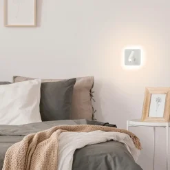 Straluma Witte wandlamp vierkant inclusief LED en spot><noscript><img width=