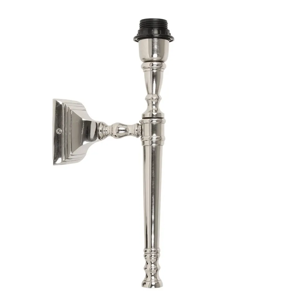 Straluma Zilveren wandlamp Delhi fakkel> Lampenvoeten|Light and Living