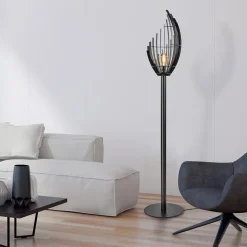 Straluma Zwart metalen design vloerlamp Omegna dimbaar><noscript><img width=