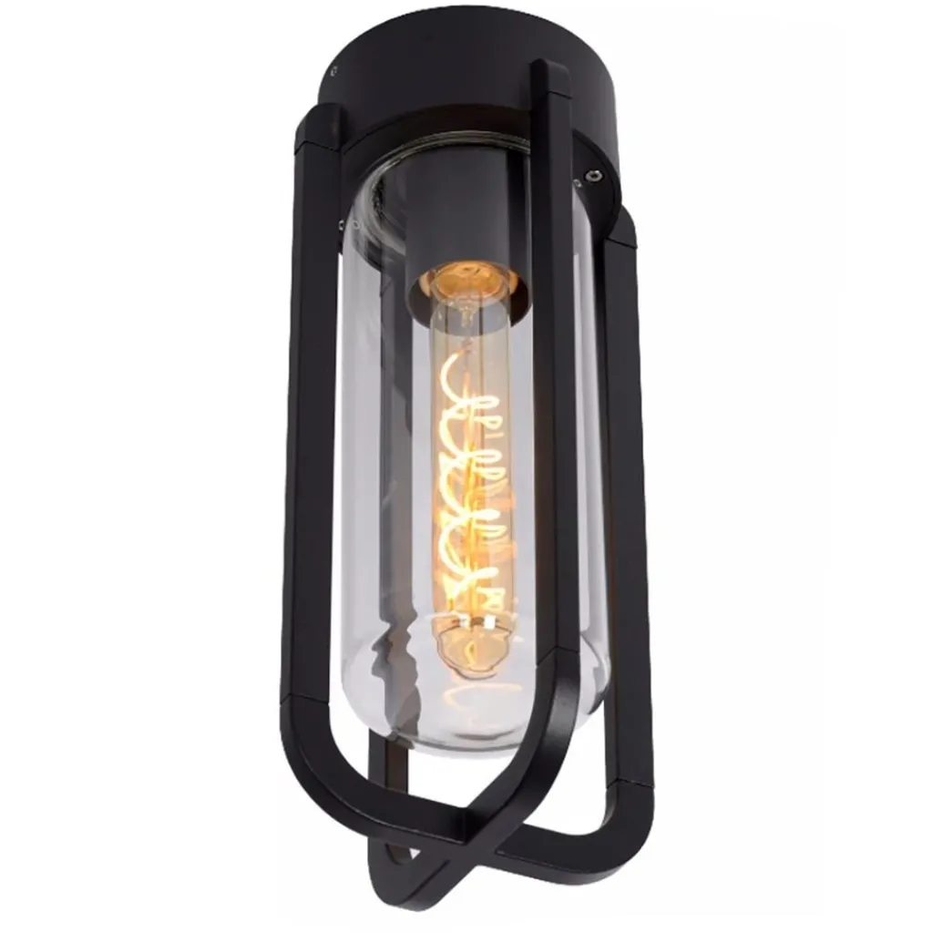 Straluma Zwarte buitenlamp plafond IP44> Plafondlampen|Buitenlampen