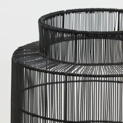 Straluma Zwarte draad tafellamp met brons></noscript> Draadlampen|Light and Living