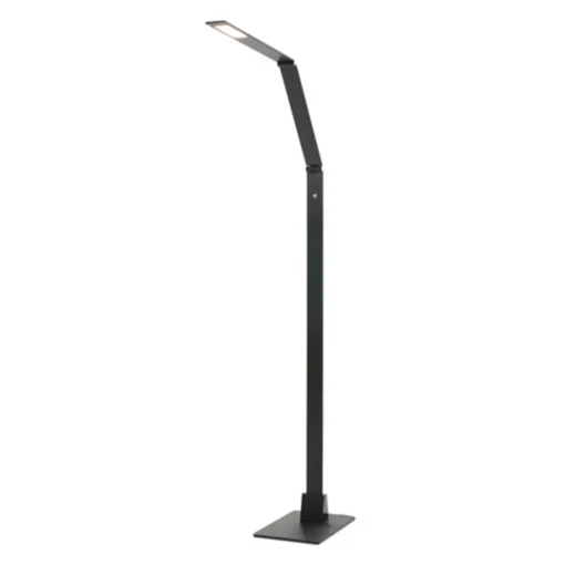 Straluma Zwarte led vloerlamp met touchdimmer> Vloerlampen|Leeslampen