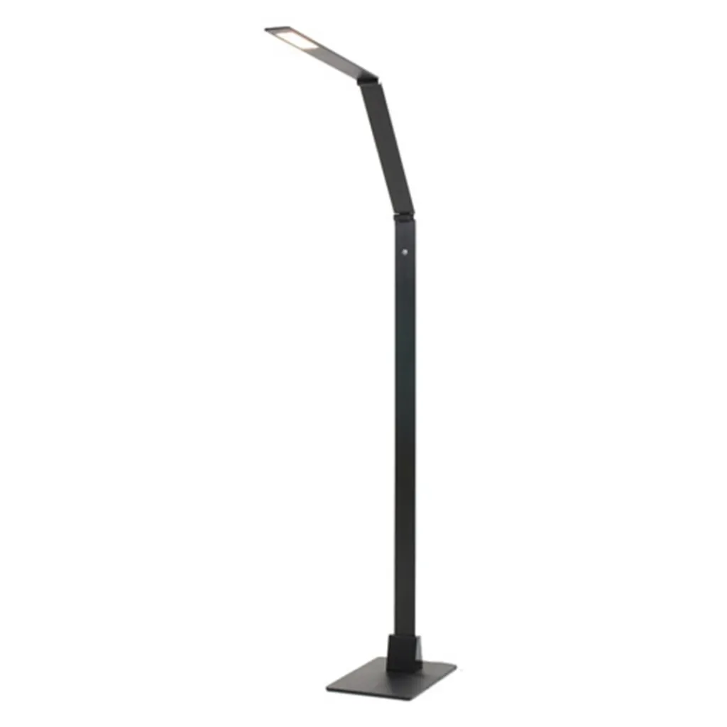 Straluma Zwarte led vloerlamp met touchdimmer> Vloerlampen|Leeslampen