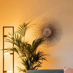 Straluma Zwarte metalen vloerlamp open frame><noscript><img width=