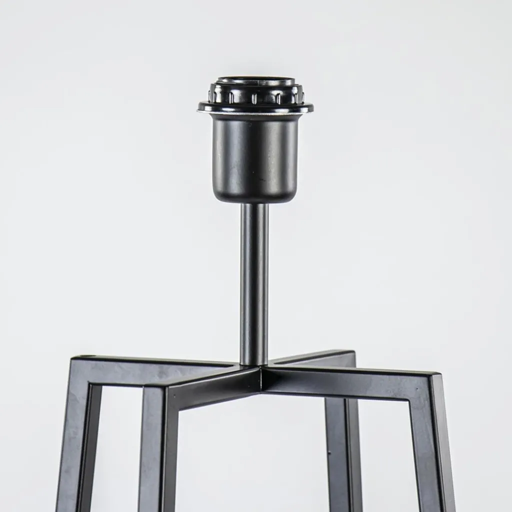 Straluma Zwarte vloerlamp modern frame excl. kap> Lampenvoeten|Schemerlampen